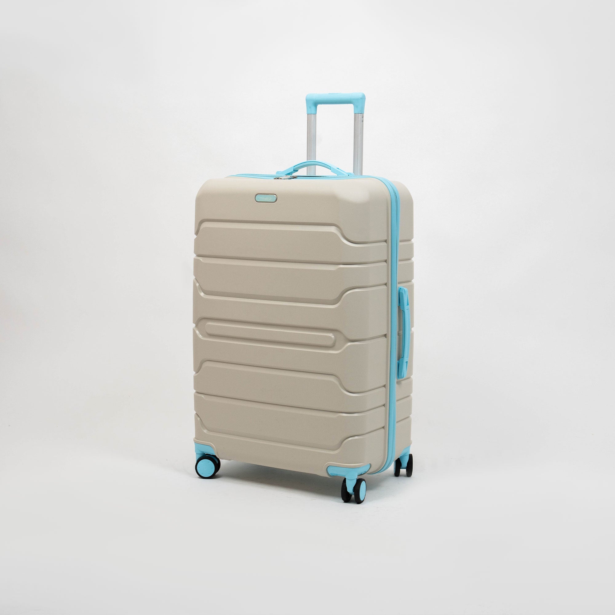 Valise Titou Mat - Beige & Bleu Ciel
