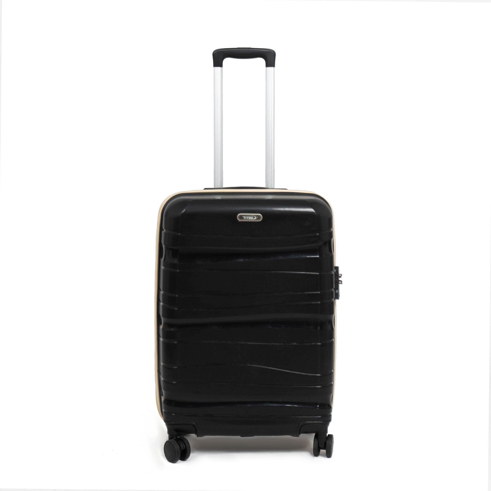 Valise Titou Brilliant - Noir & Beige