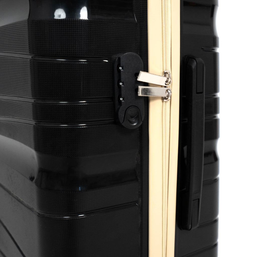 Valise Titou Brilliant - Noir & Beige