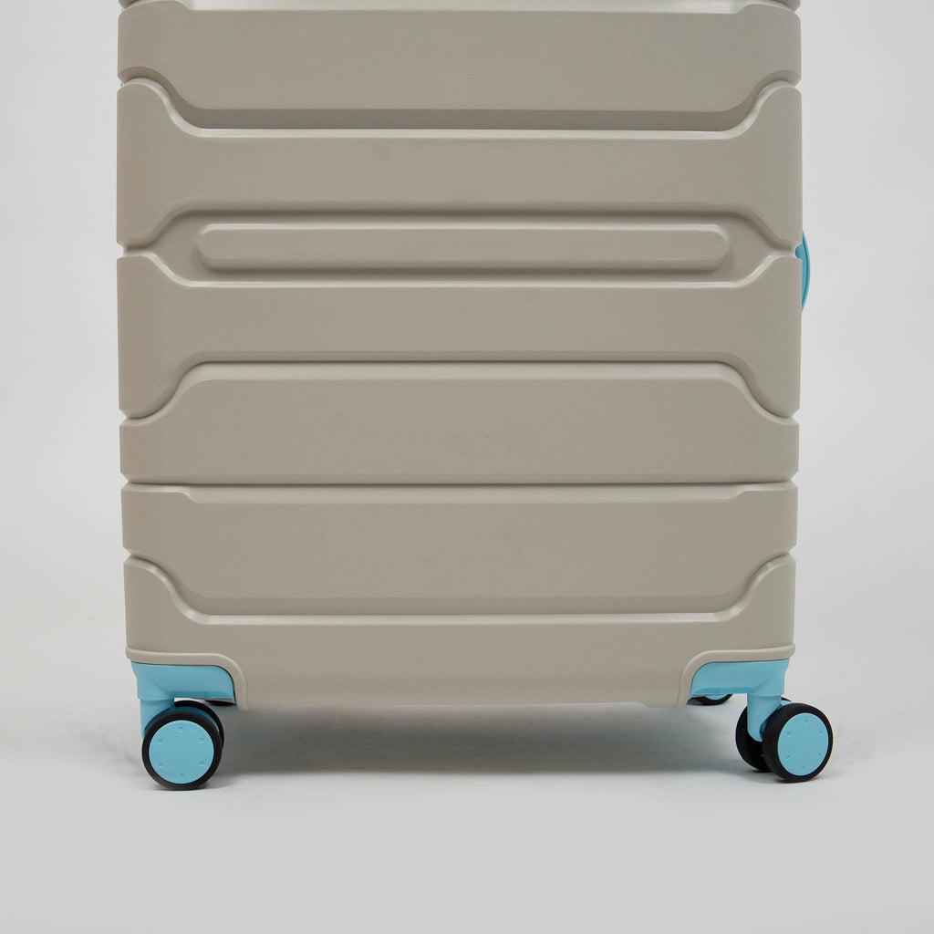 Valise Titou Mat - Beige & Bleu Ciel