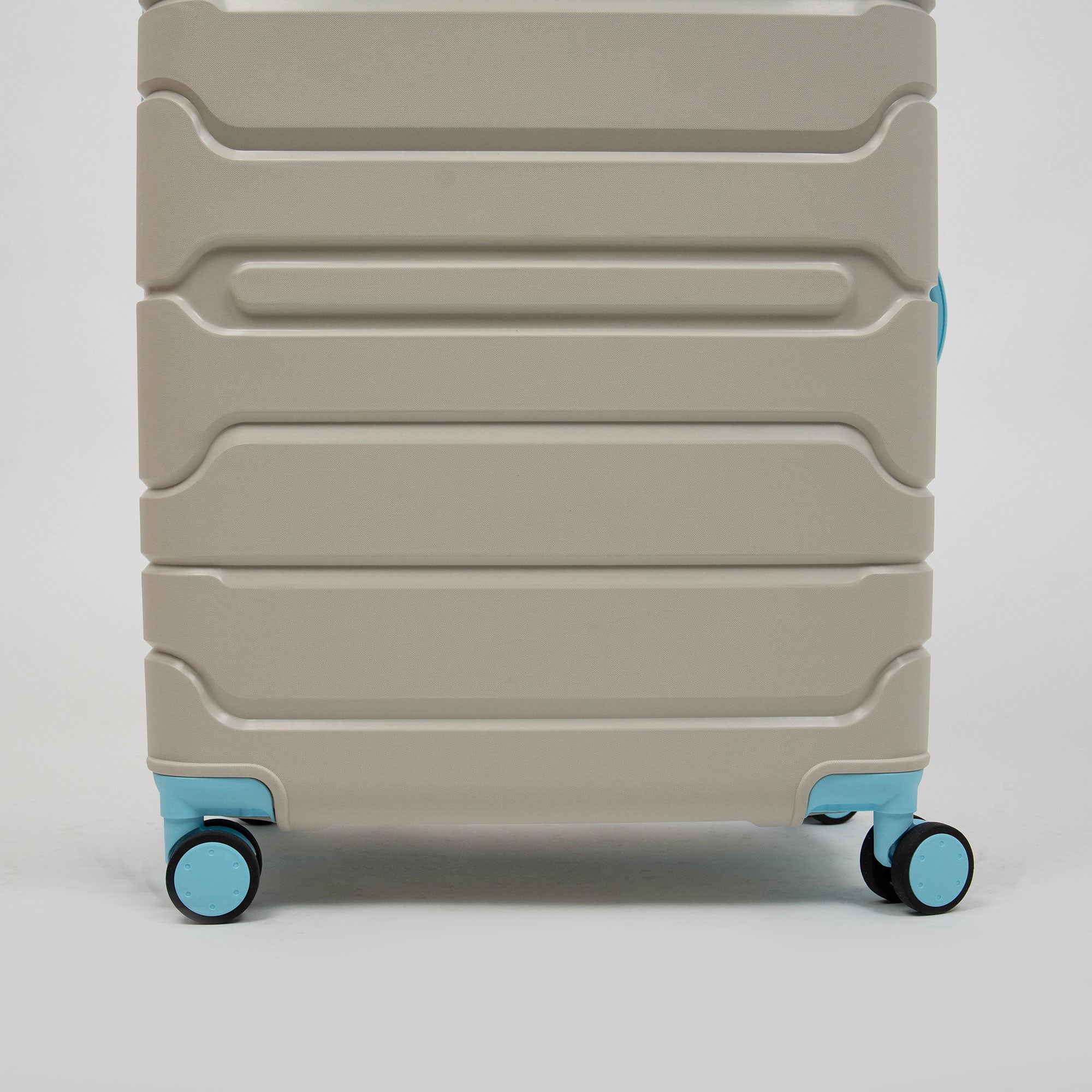 Valise Titou Mat - Beige & Bleu Ciel