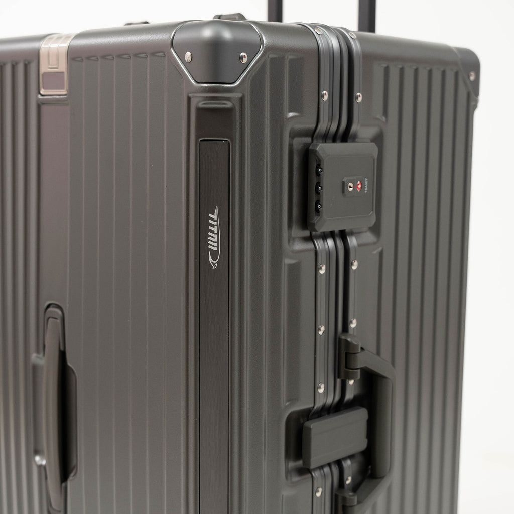 Set de 3 Valises Look Aluminium - Gris