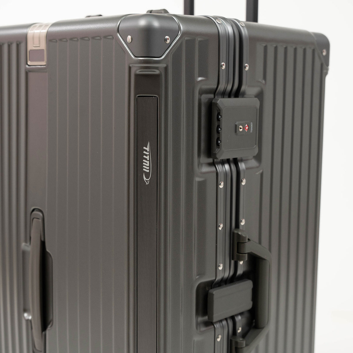 Set de 3 Valises Look Aluminium - Gris