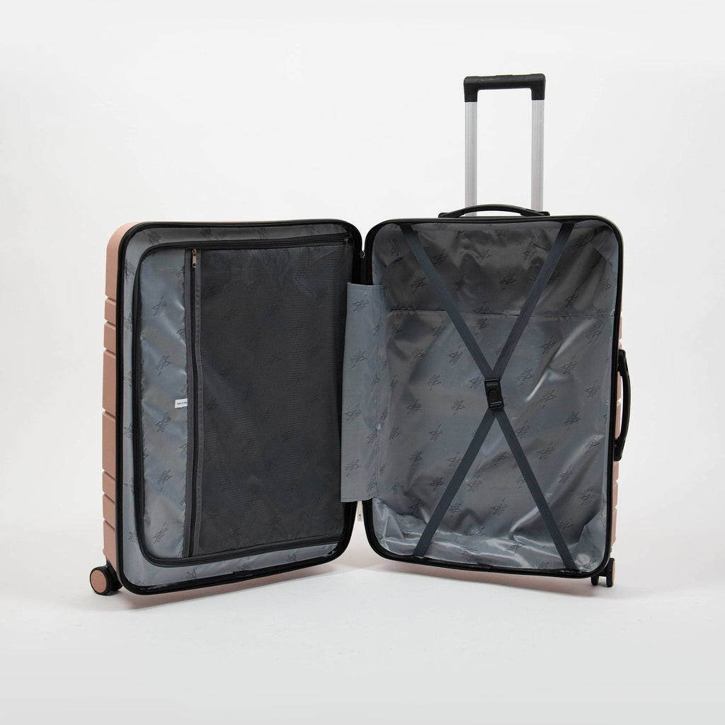 Valise Titou Mat - Saumon & Noir
