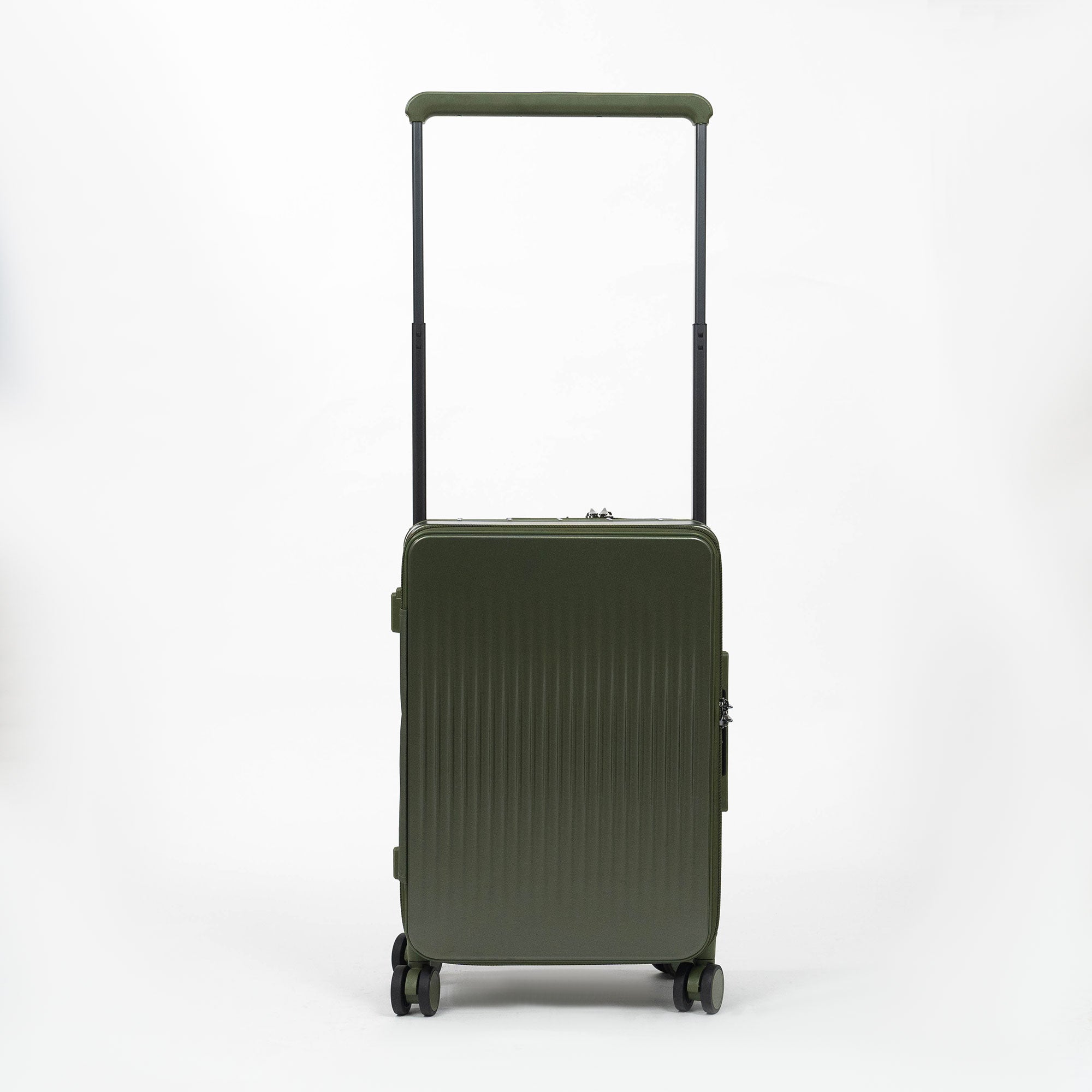 Valise Cabine Premium Business – TSA, Port USB, Compartiment Laptop & Support Téléphone - Vert militaire