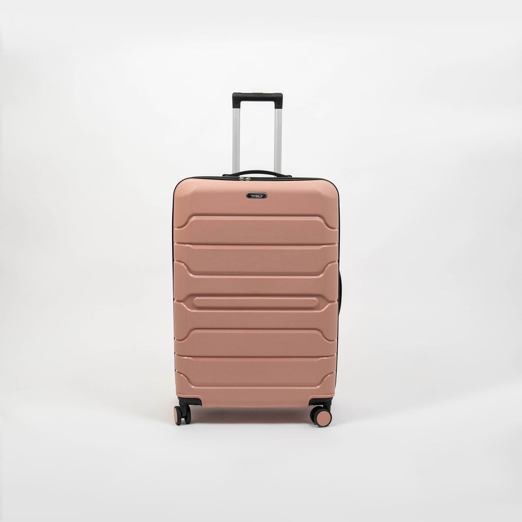 Valise Titou Mat - Saumon & Noir