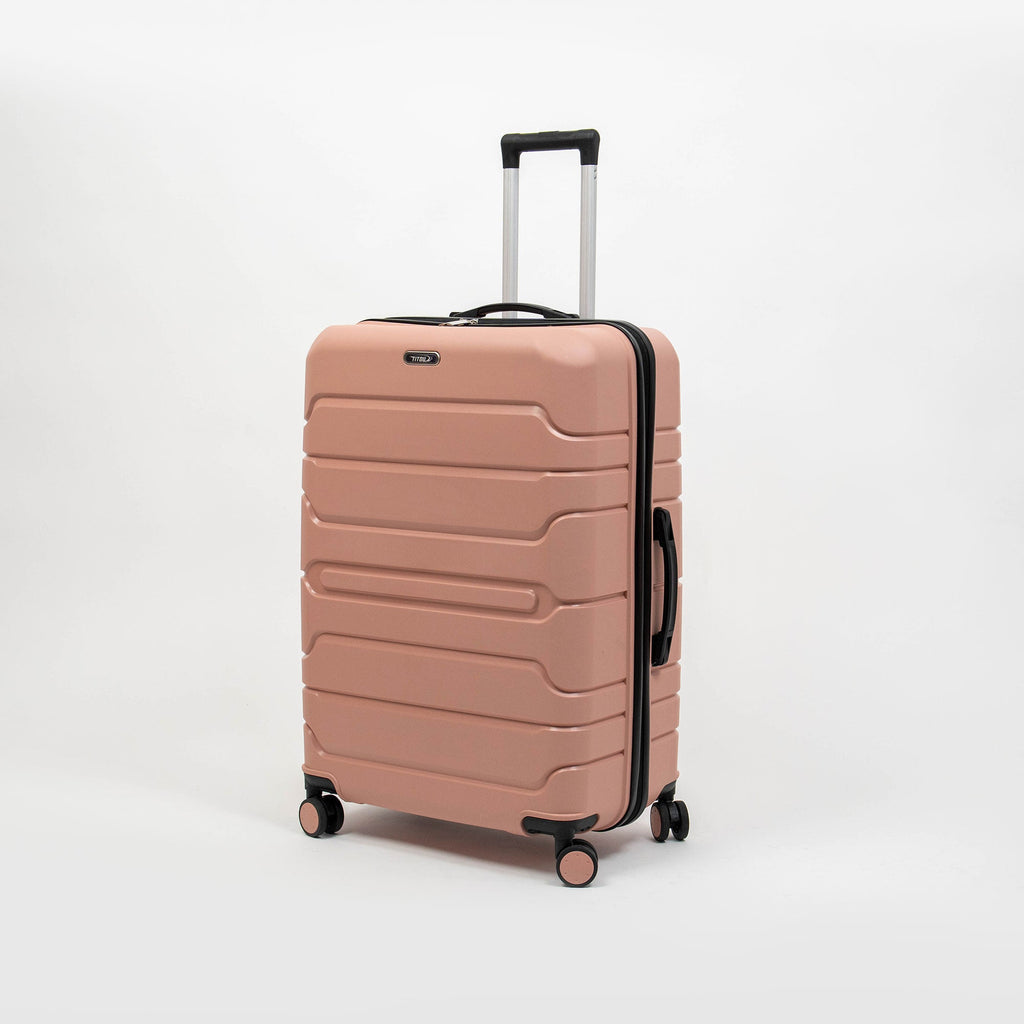 Valise Titou Mat - Saumon & Noir