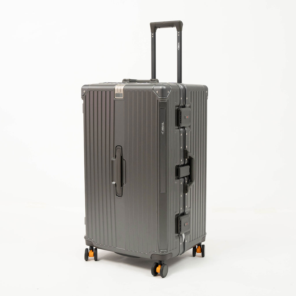 Set de 3 Valises Look Aluminium - Gris