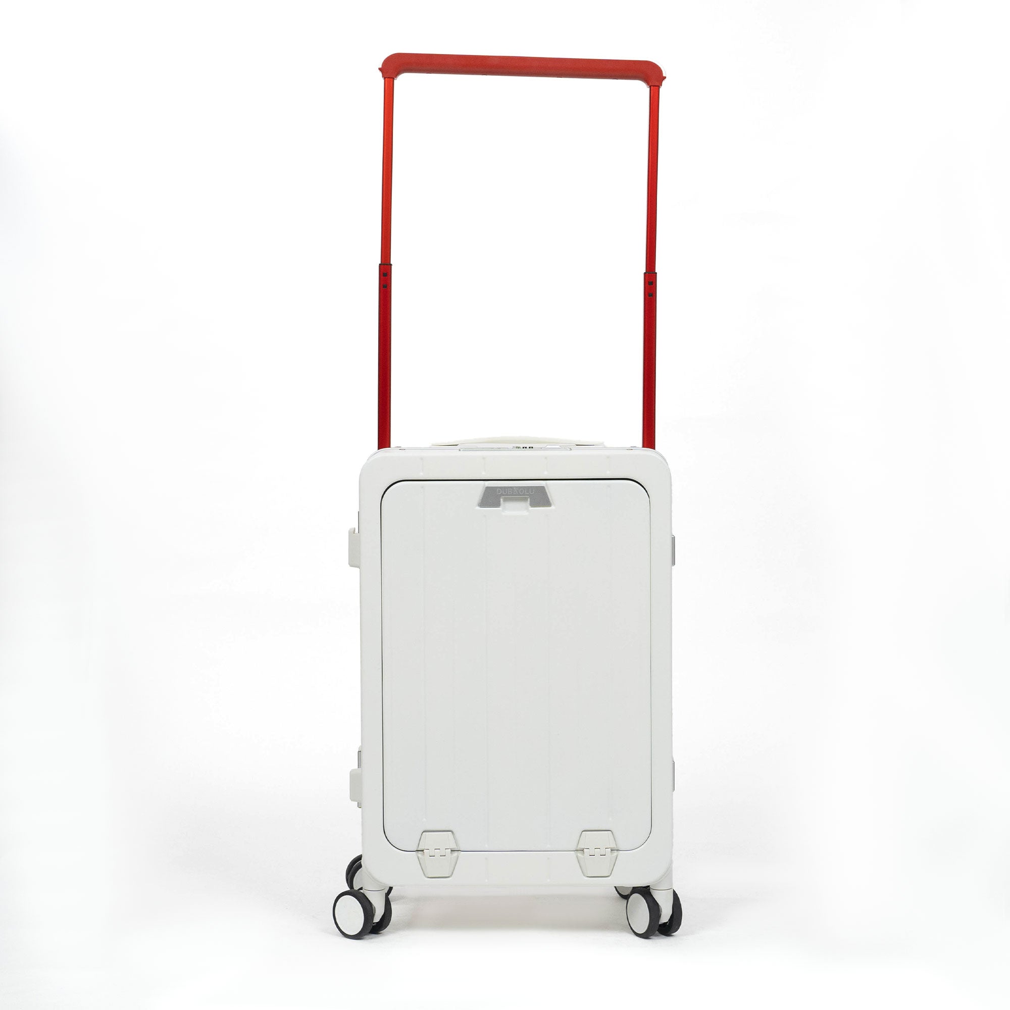 Valise Cabine Titou Premium – TSA, Port USB, Compartiment Laptop & Trolley Large - 8666PRO - Blanc & Orange