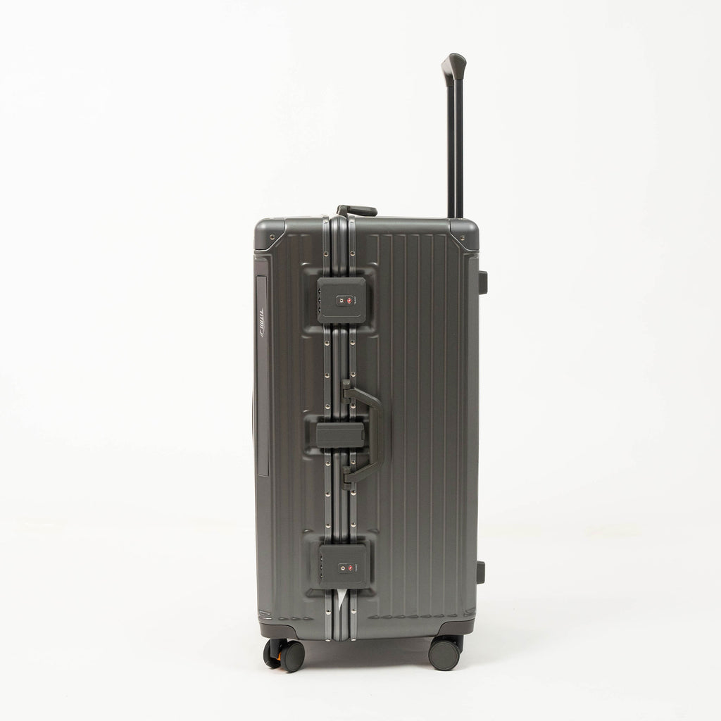 Set de 3 Valises Look Aluminium - Gris