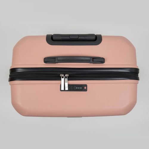 Valise Titou Mat - Saumon & Noir