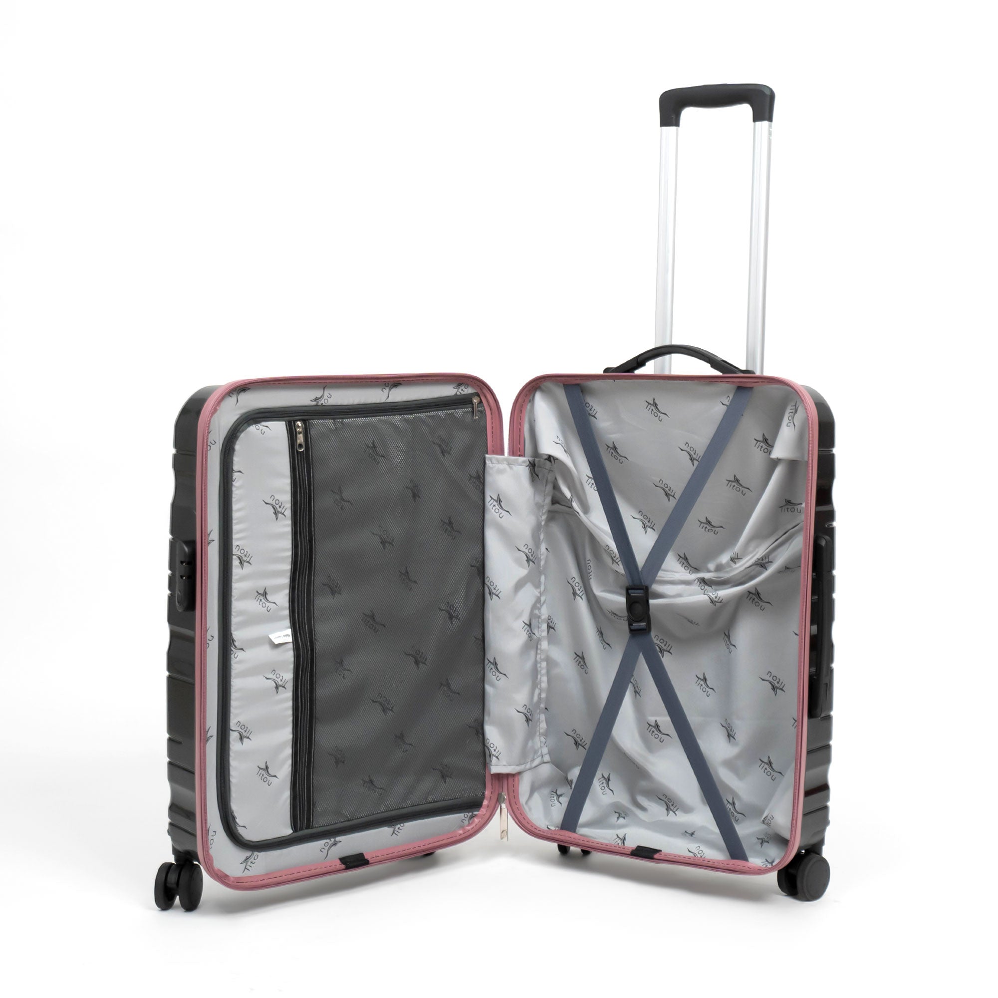 Valise Titou Brilliant - Noir & Violet