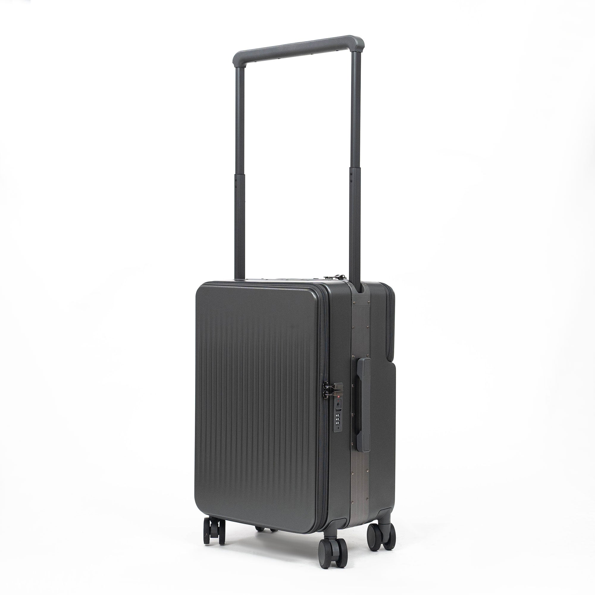 Valise Cabine Premium Business – TSA, Port USB, Compartiment Laptop & Support Téléphone - Gris