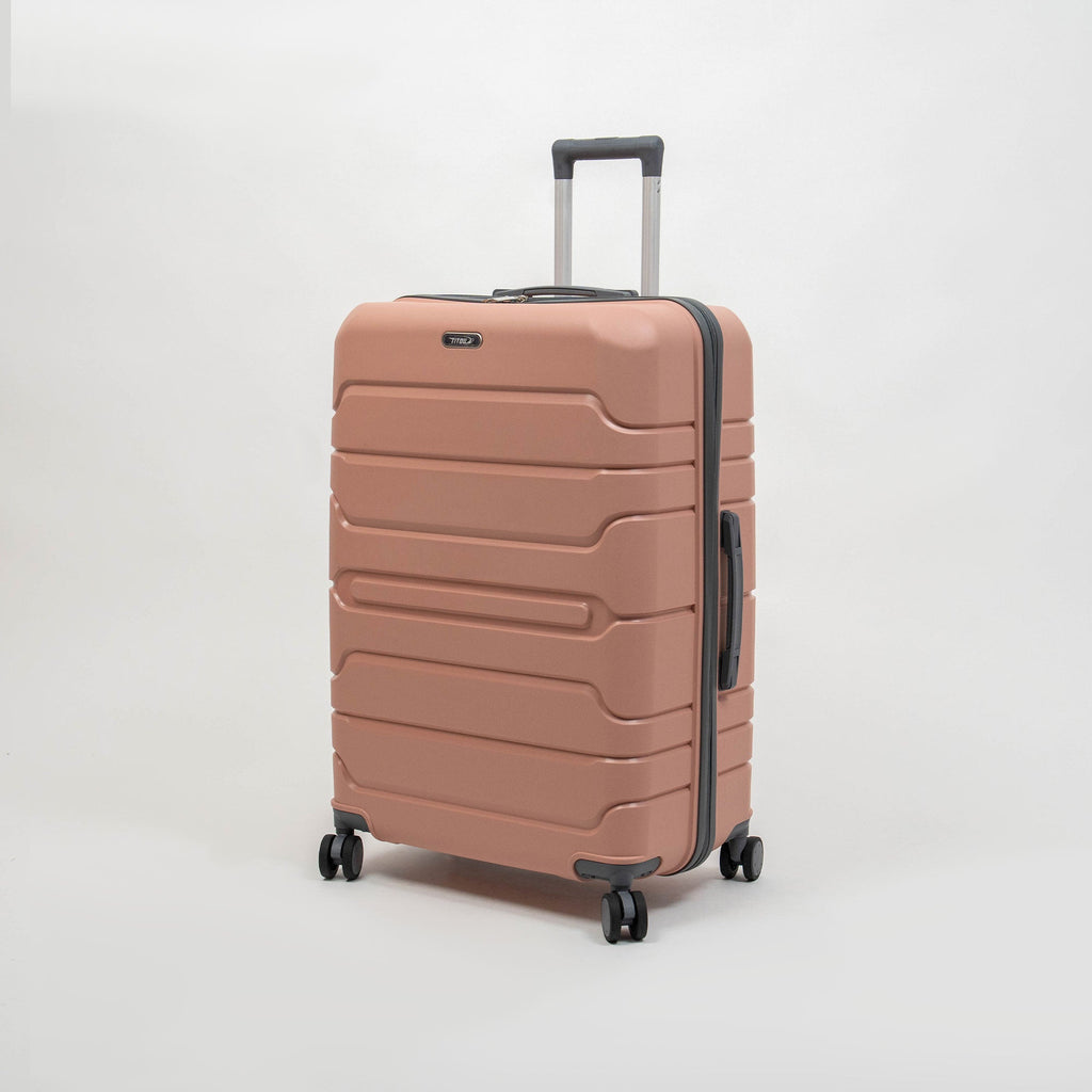 Valise Titou Mat - Saumon & Gris