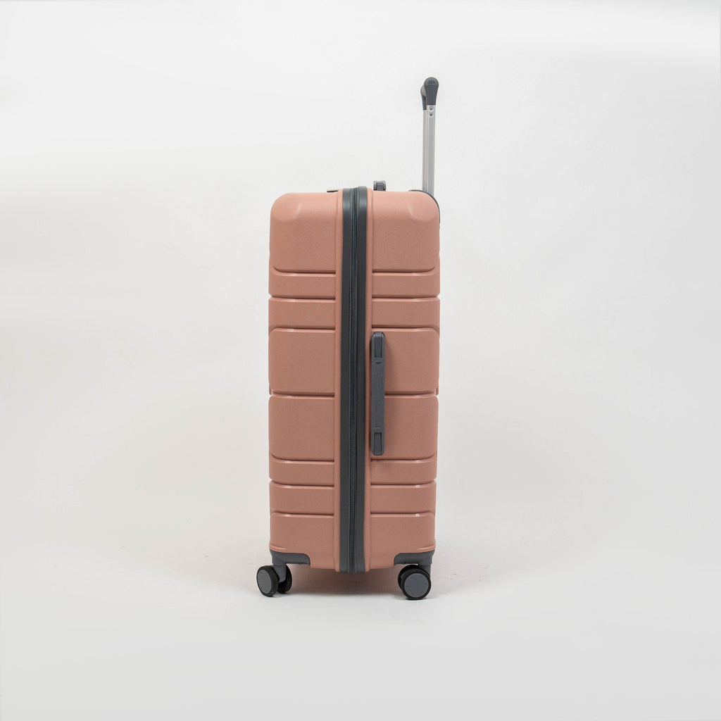 Valise Titou Mat - Saumon & Gris