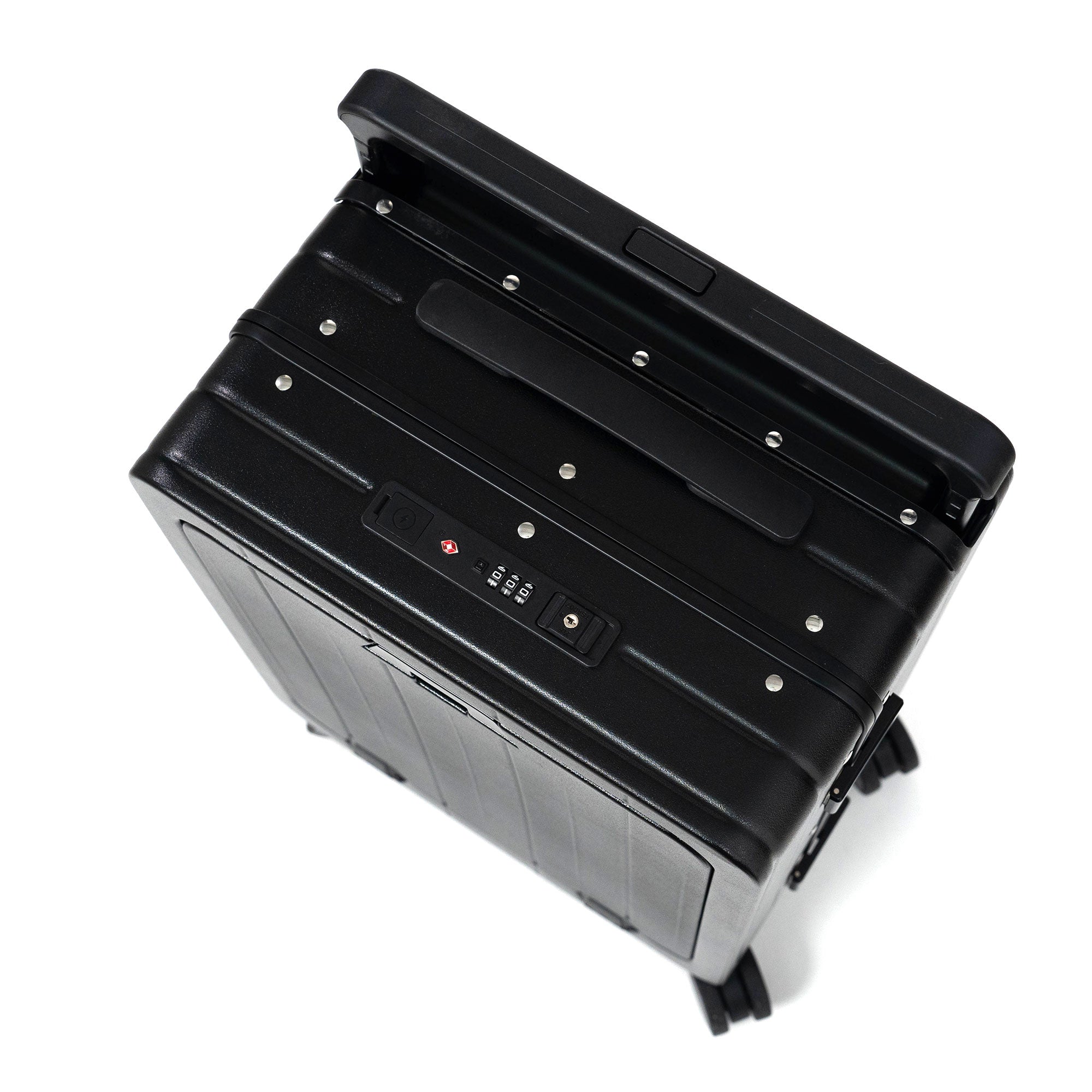 Valise Cabine Titou Premium – TSA, Port USB, Compartiment Laptop & Trolley Large - 8666PRO - Noir