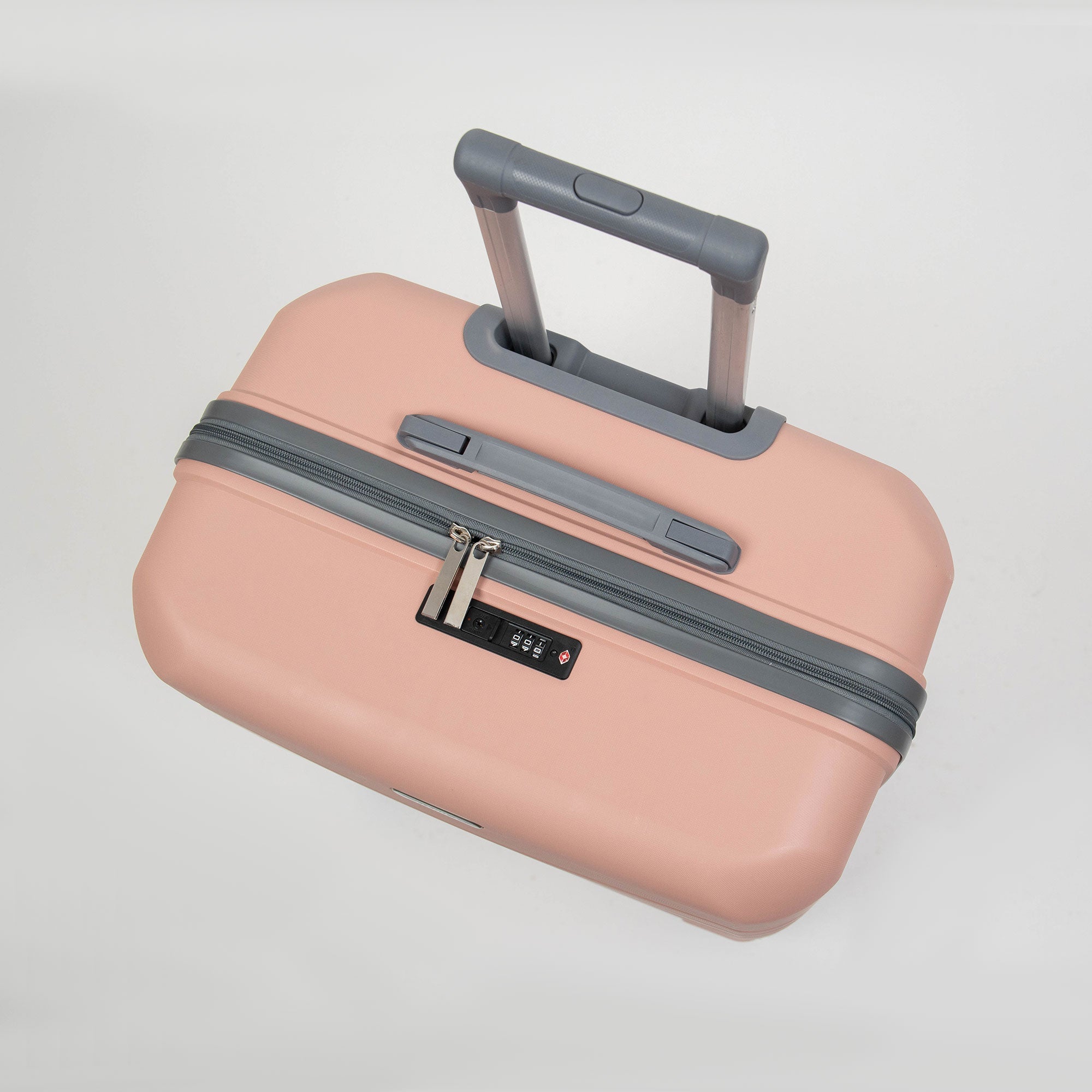 Valise Titou Mat - Saumon & Gris