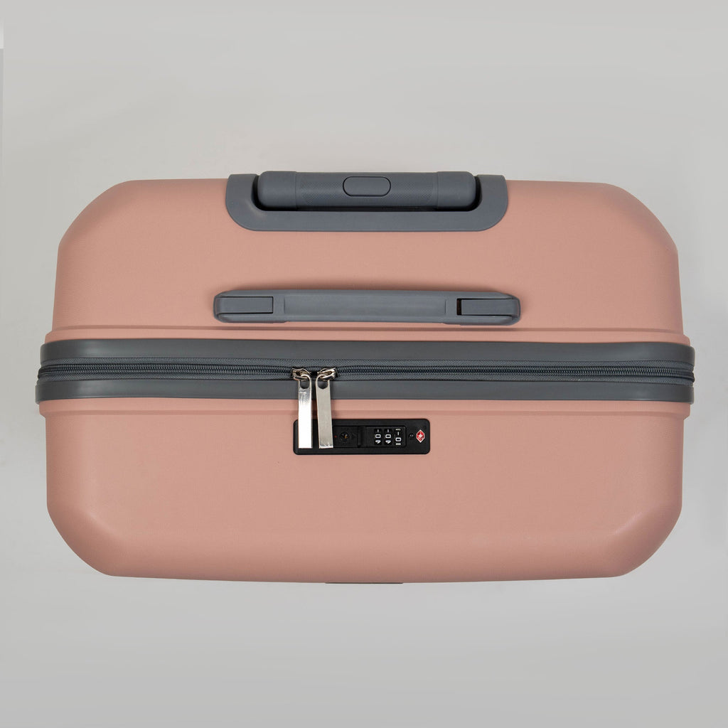 Valise Titou Mat - Saumon & Gris