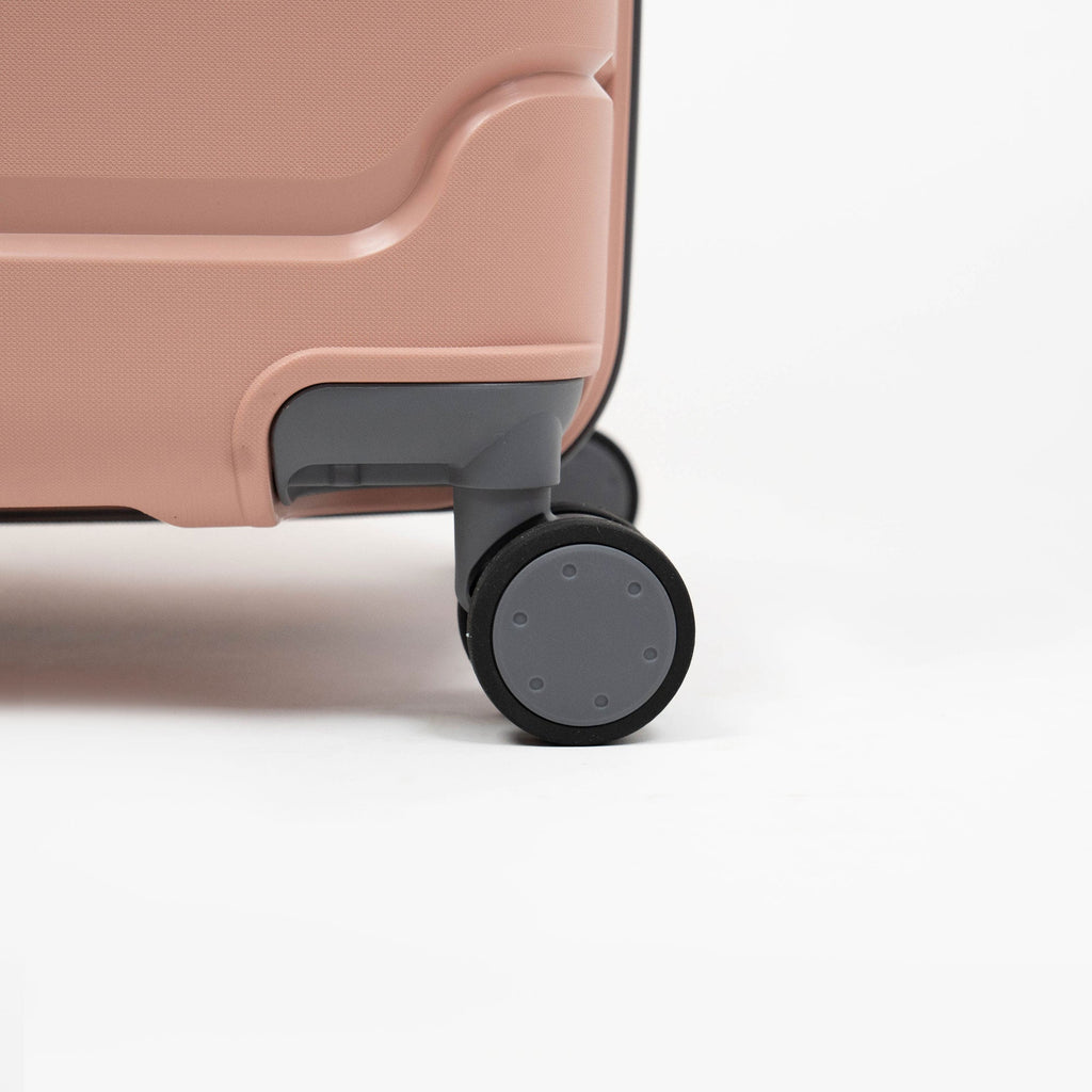 Valise Titou Mat - Saumon & Gris