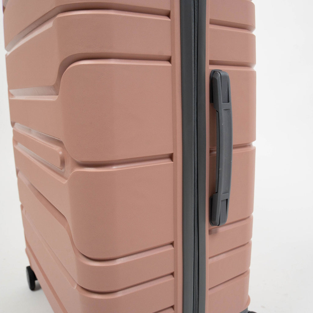 Valise Titou Mat - Saumon & Gris
