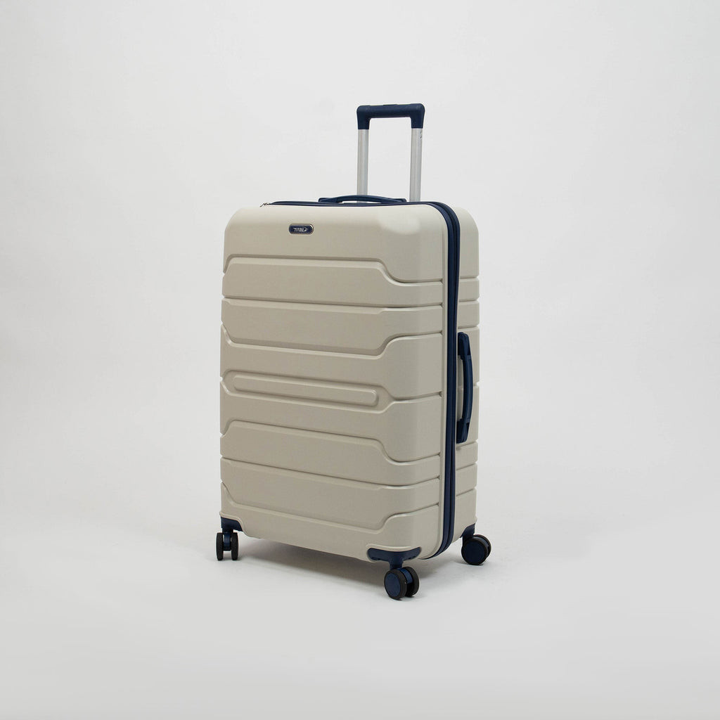 Valise Titou Mat - Beige & BleuMarine
