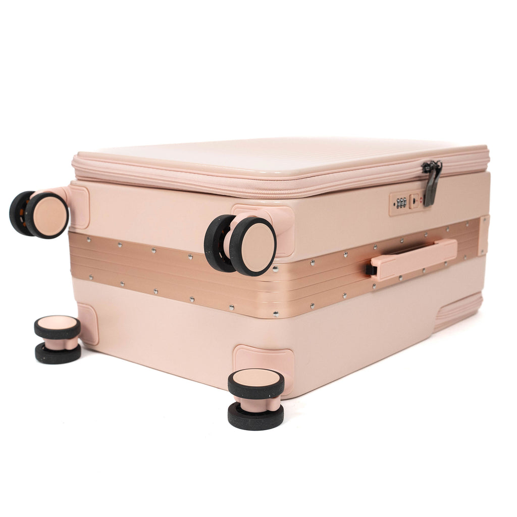 Valise Cabine Premium Business – TSA, Port USB, Compartiment Laptop & Support Téléphone - Saumon