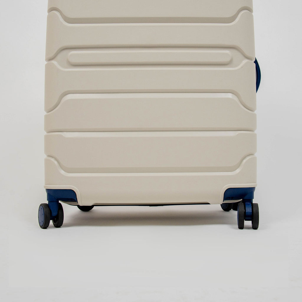 Valise Titou Mat - Beige & BleuMarine