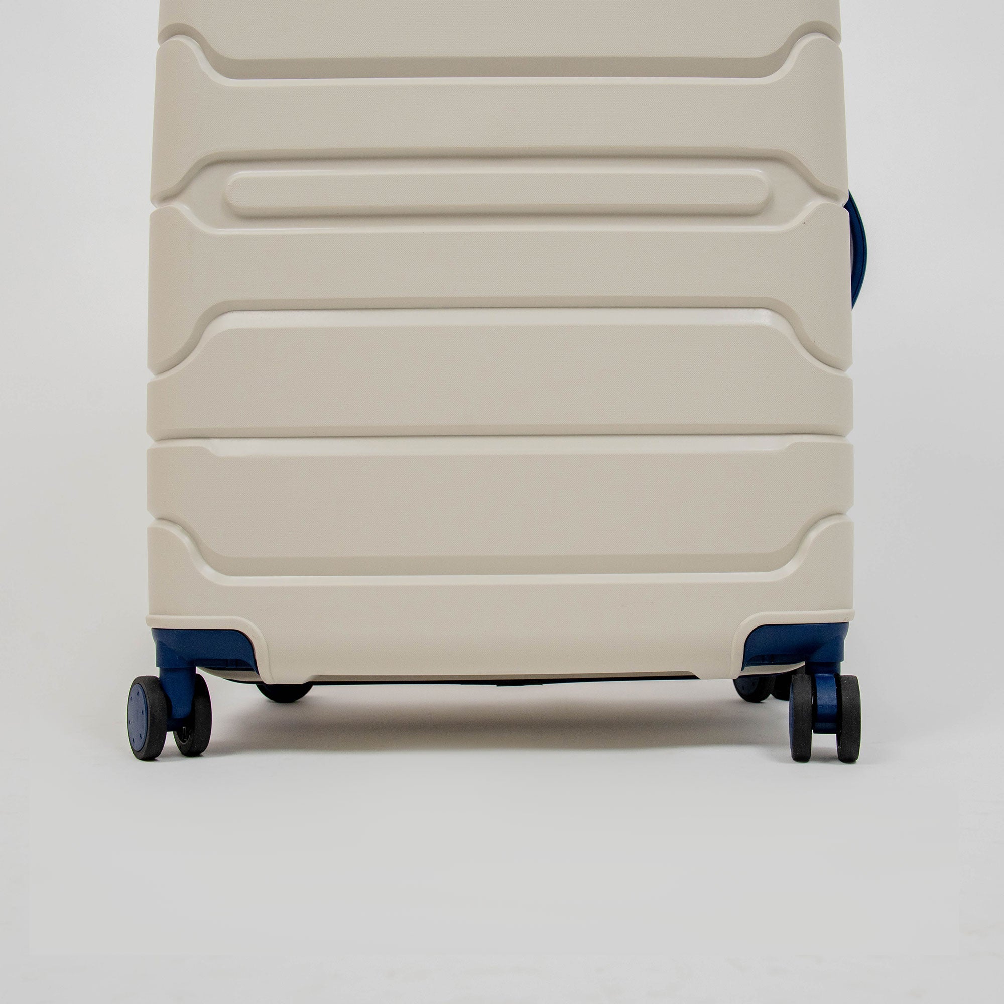 Valise Titou Mat - Beige & BleuMarine