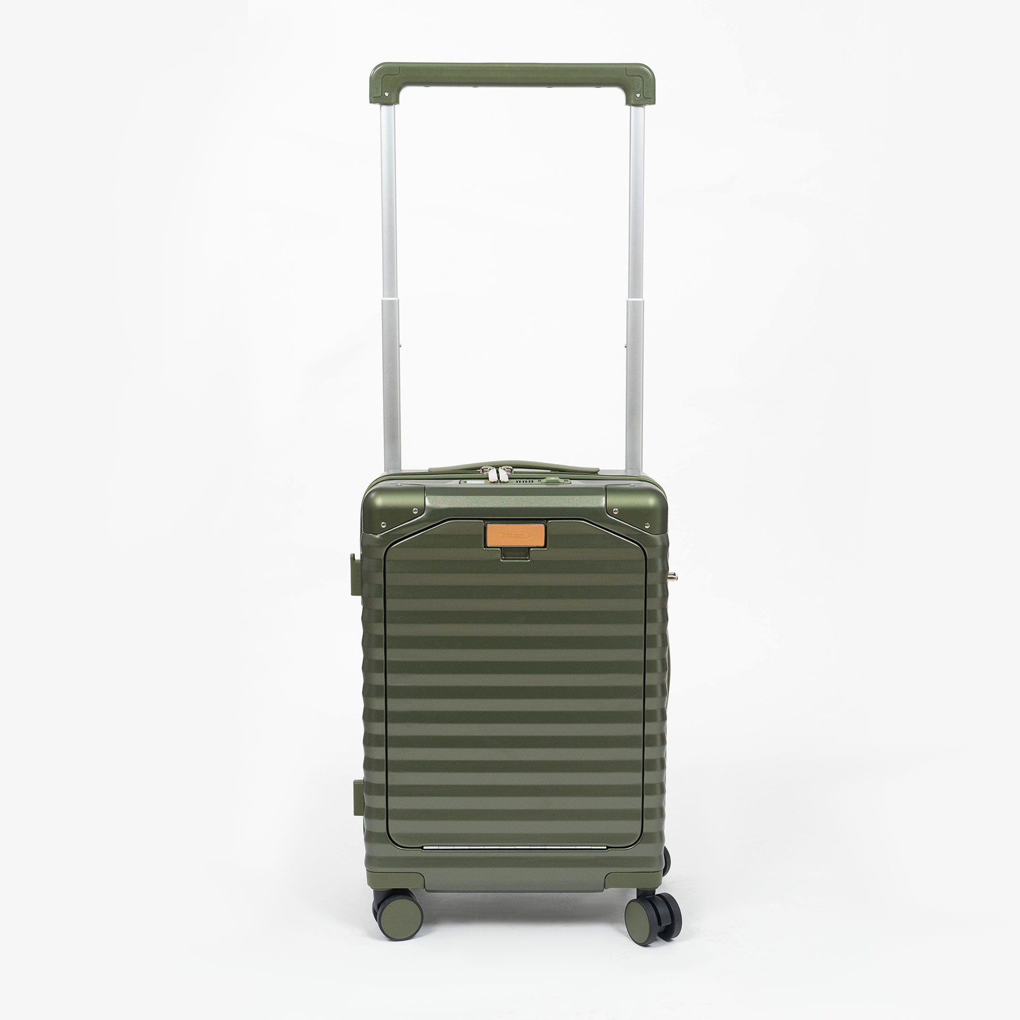 Valise Cabine TITOU Smart Pro – TSA, Port USB, Compartiment Laptop & Porte Goblet - Vert Militaire
