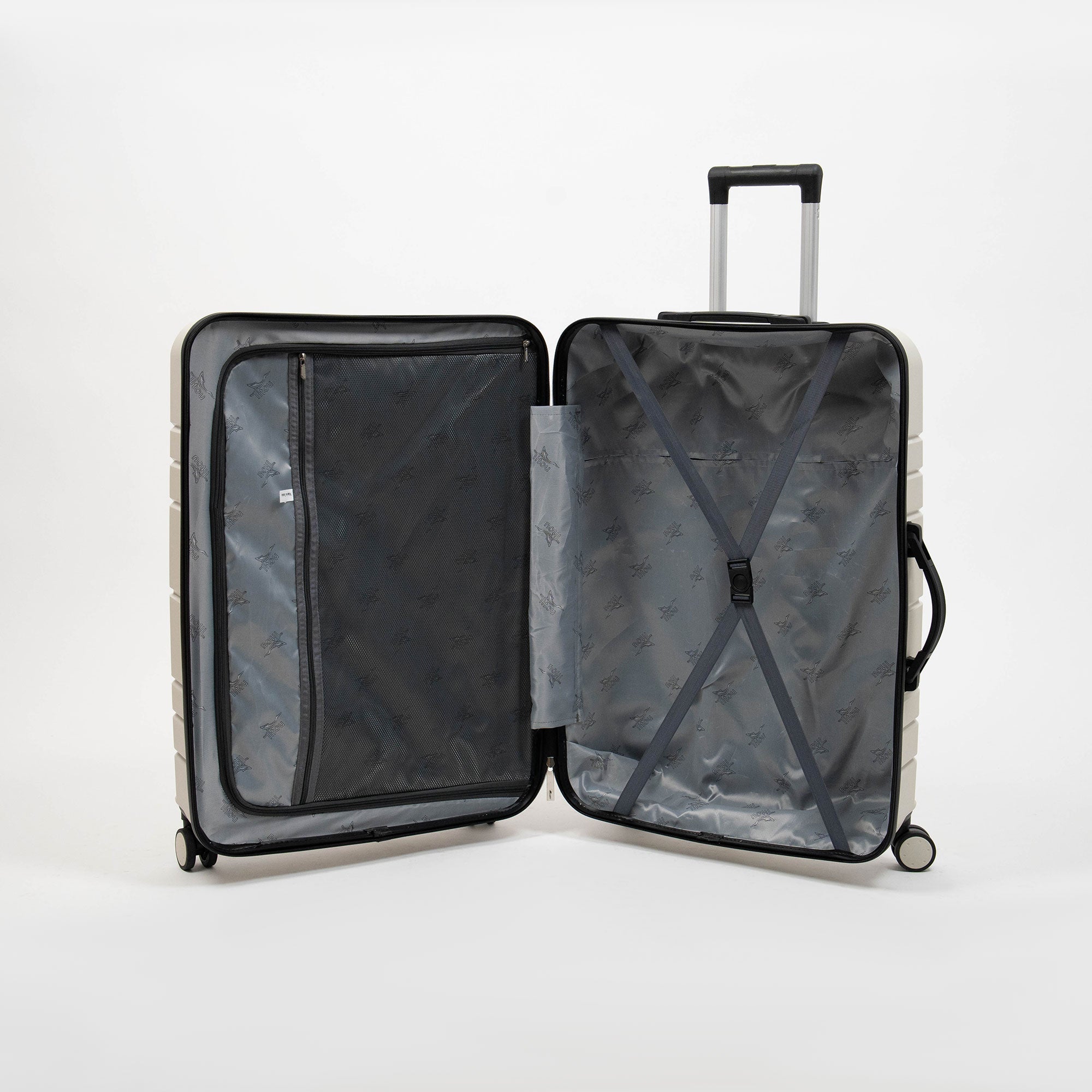 Valise Titou Mat - Beige & Noir