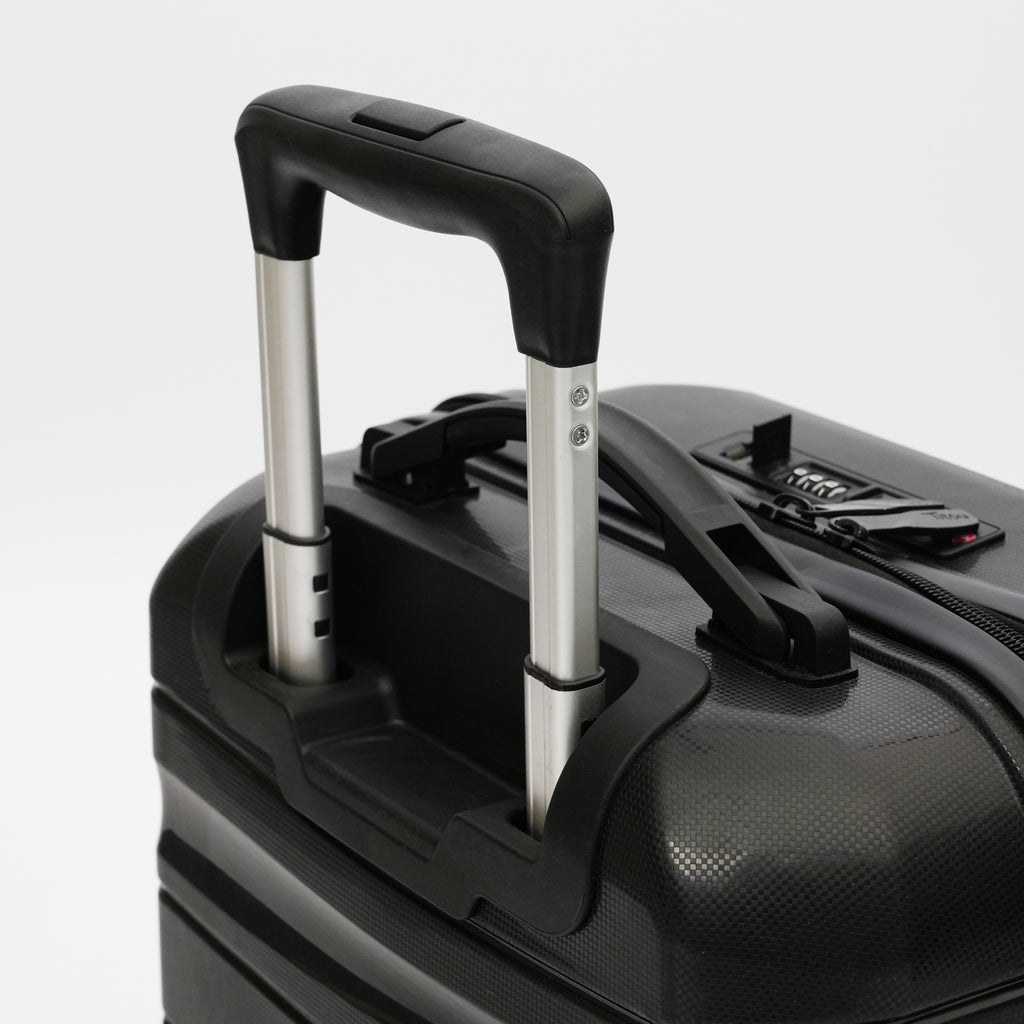 Set de 3 valises Titou avec pèse-bagages intégré et port USB intégré - Noir