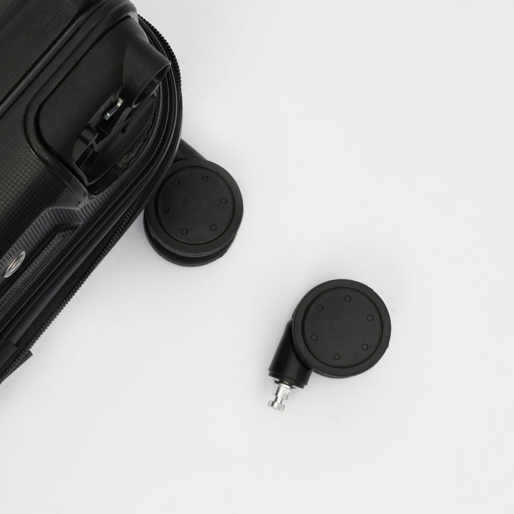 Set de 3 valises Titou avec pèse-bagages intégré et port USB intégré - Noir