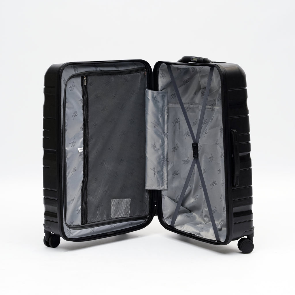 Set de 3 valises Titou avec pèse-bagages intégré et port USB intégré - Noir