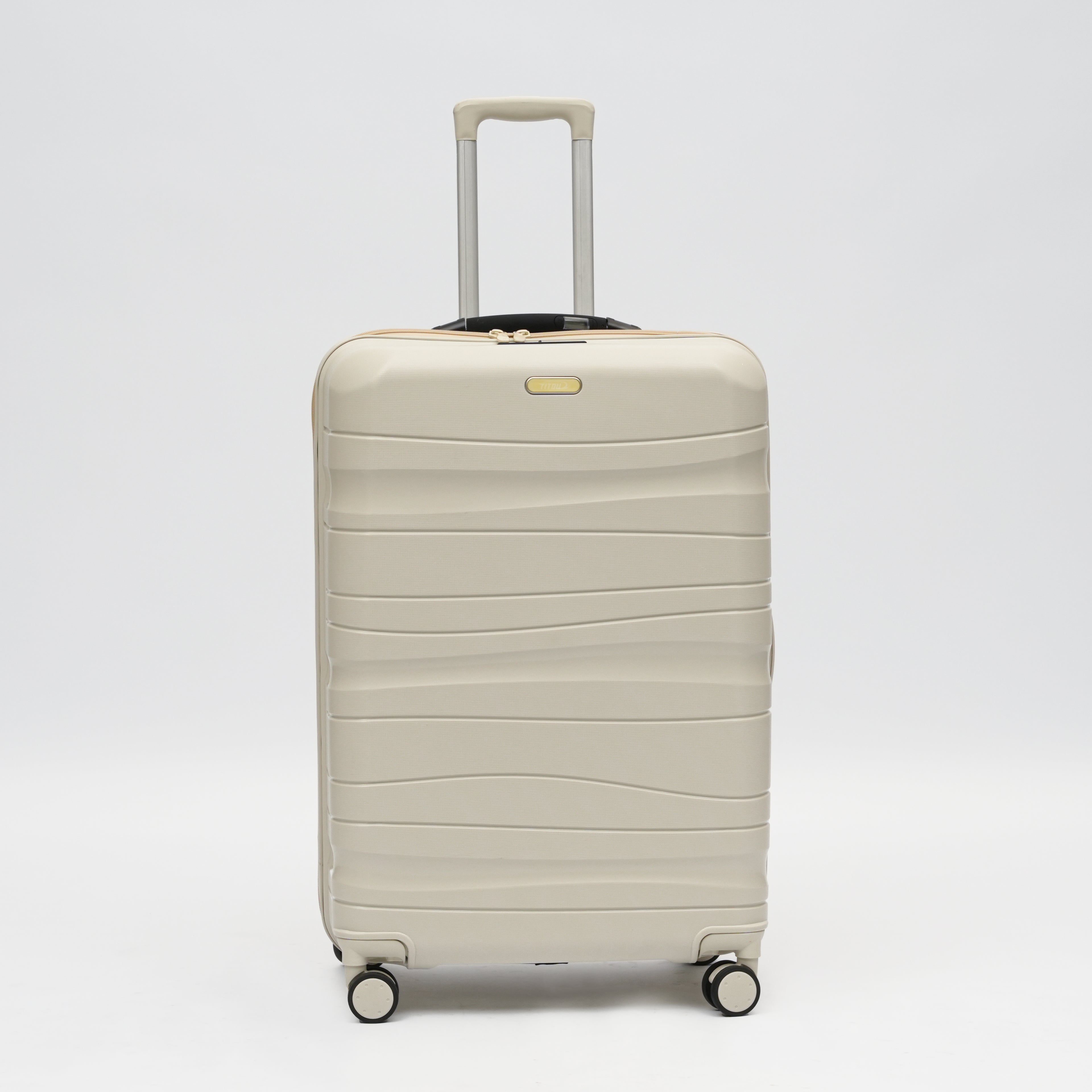 Set de 3 valises Titou avec pèse-bagages intégré et port USB intégré - Beige