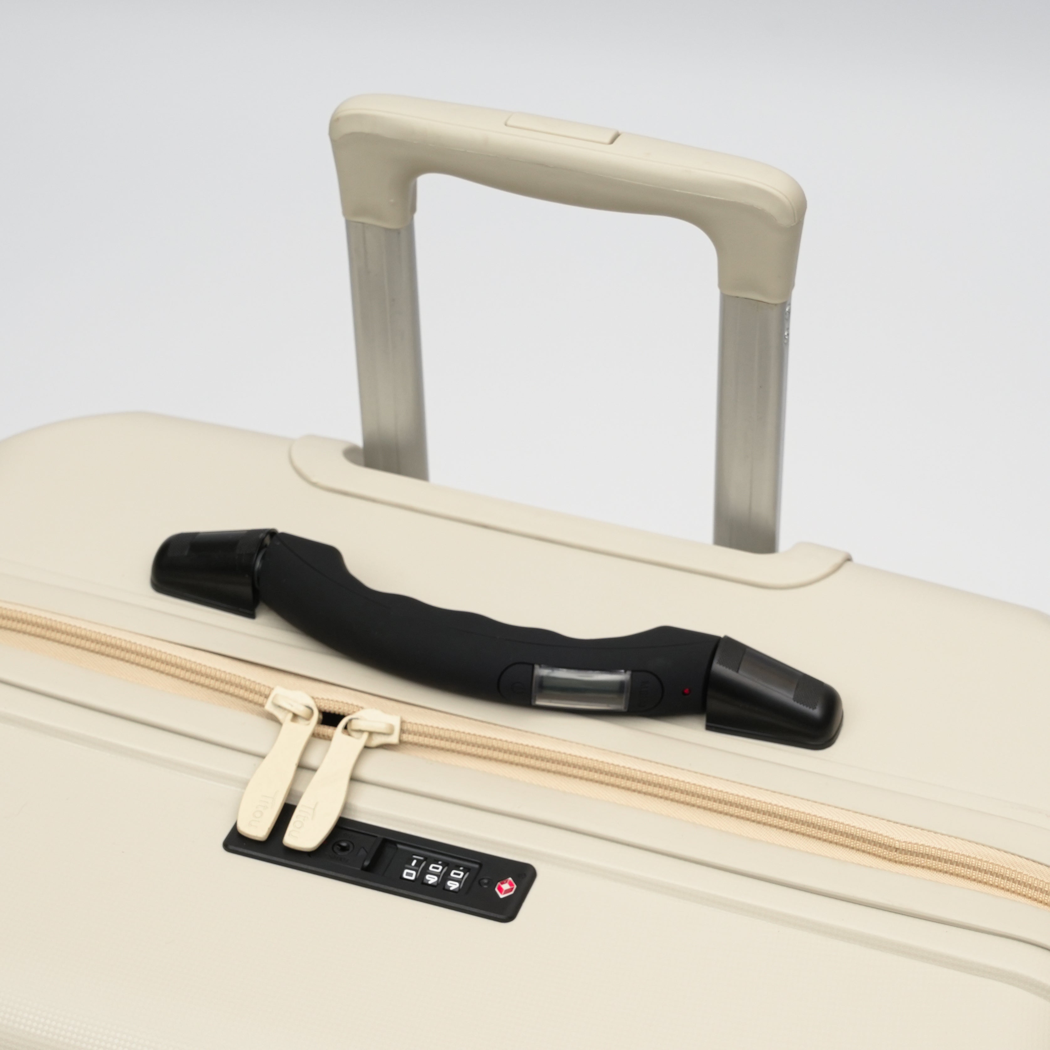 Set de 3 valises Titou avec pèse-bagages intégré et port USB intégré - Beige