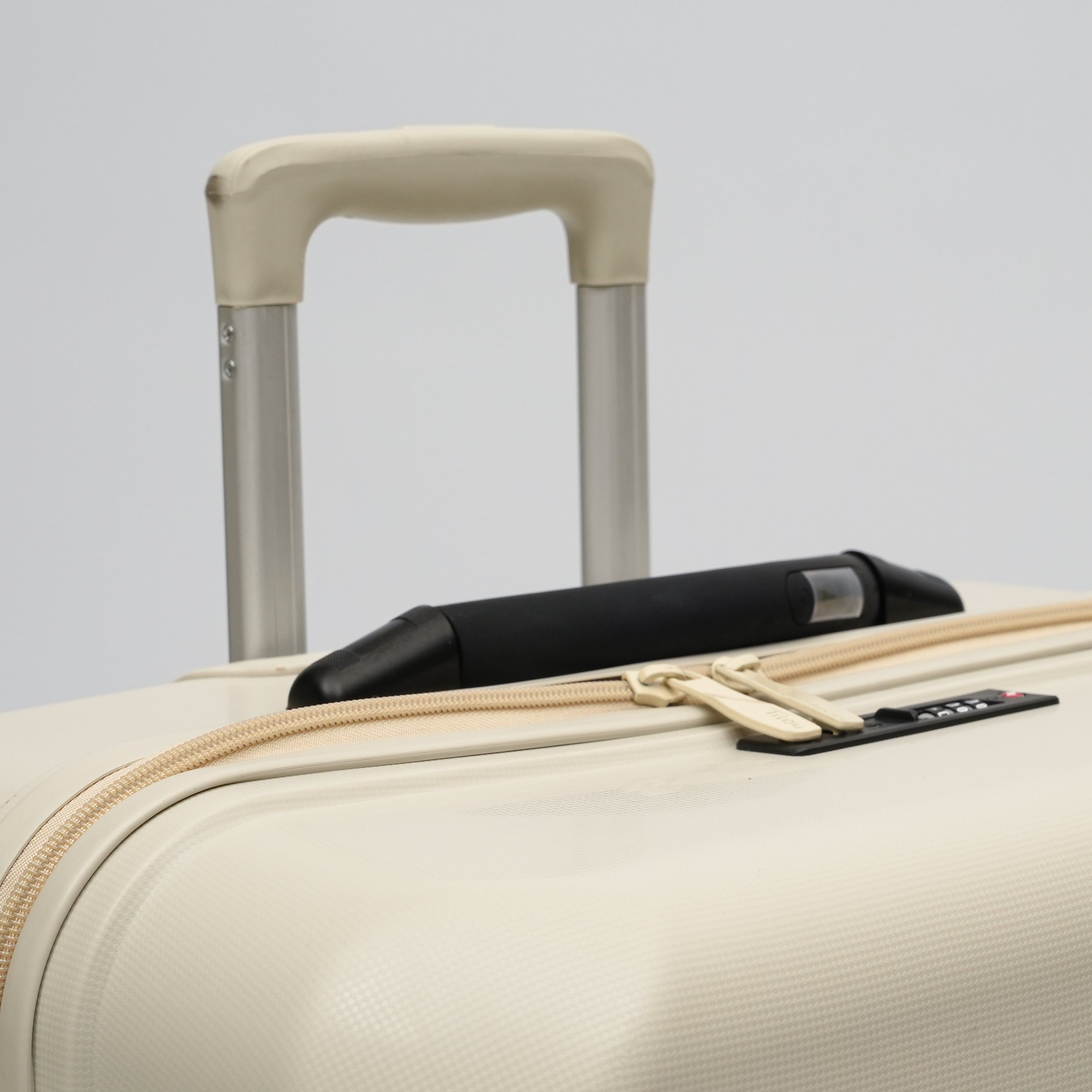 Set de 3 valises Titou avec pèse-bagages intégré et port USB intégré - Beige