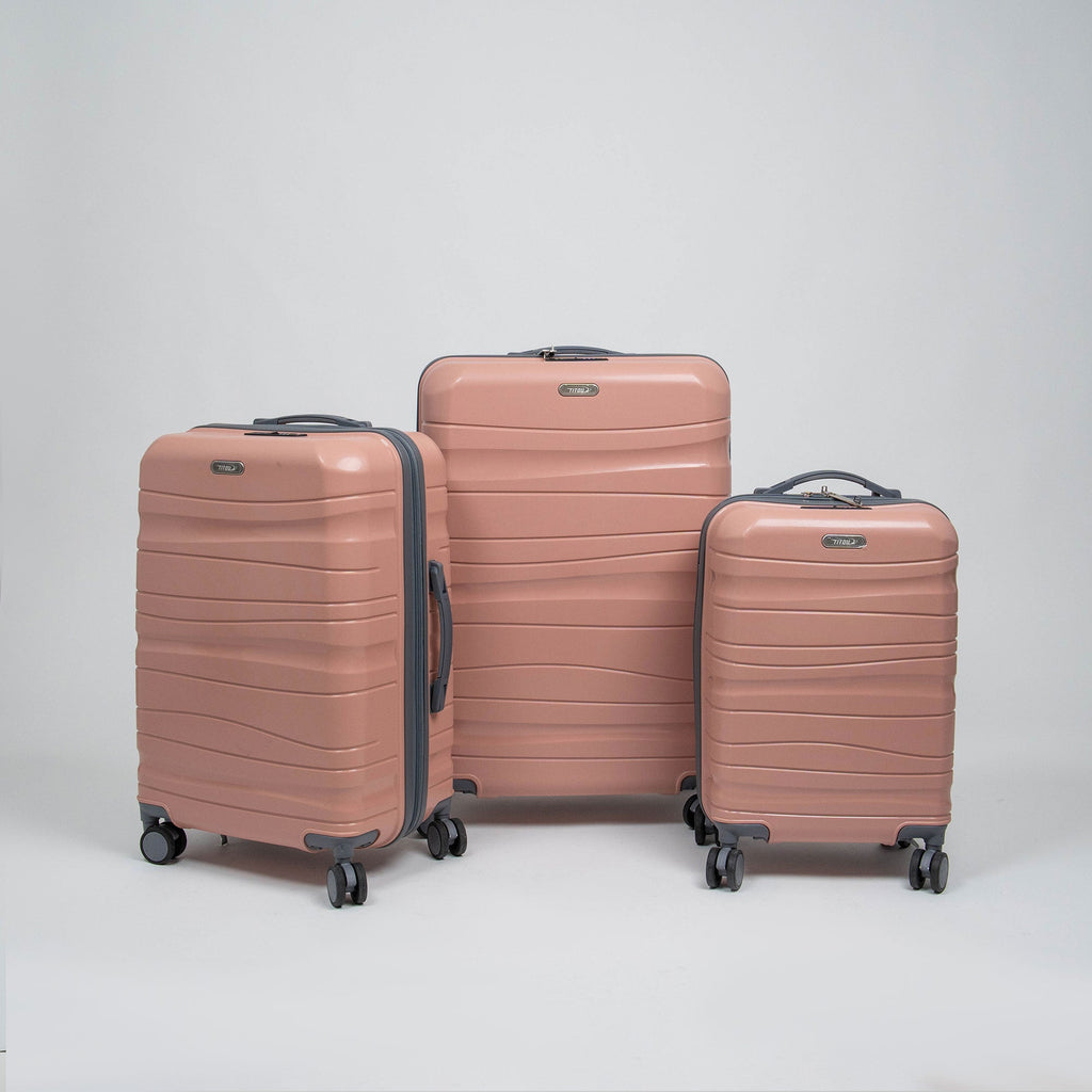 Valise Titou Brilliant - Saumon & Gris