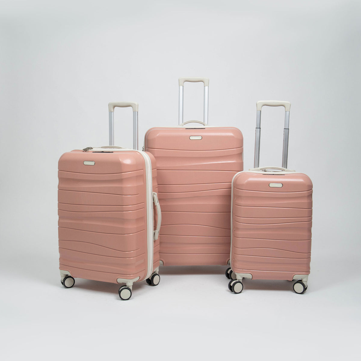 Valise Titou Brilliant - Saumon & Beige