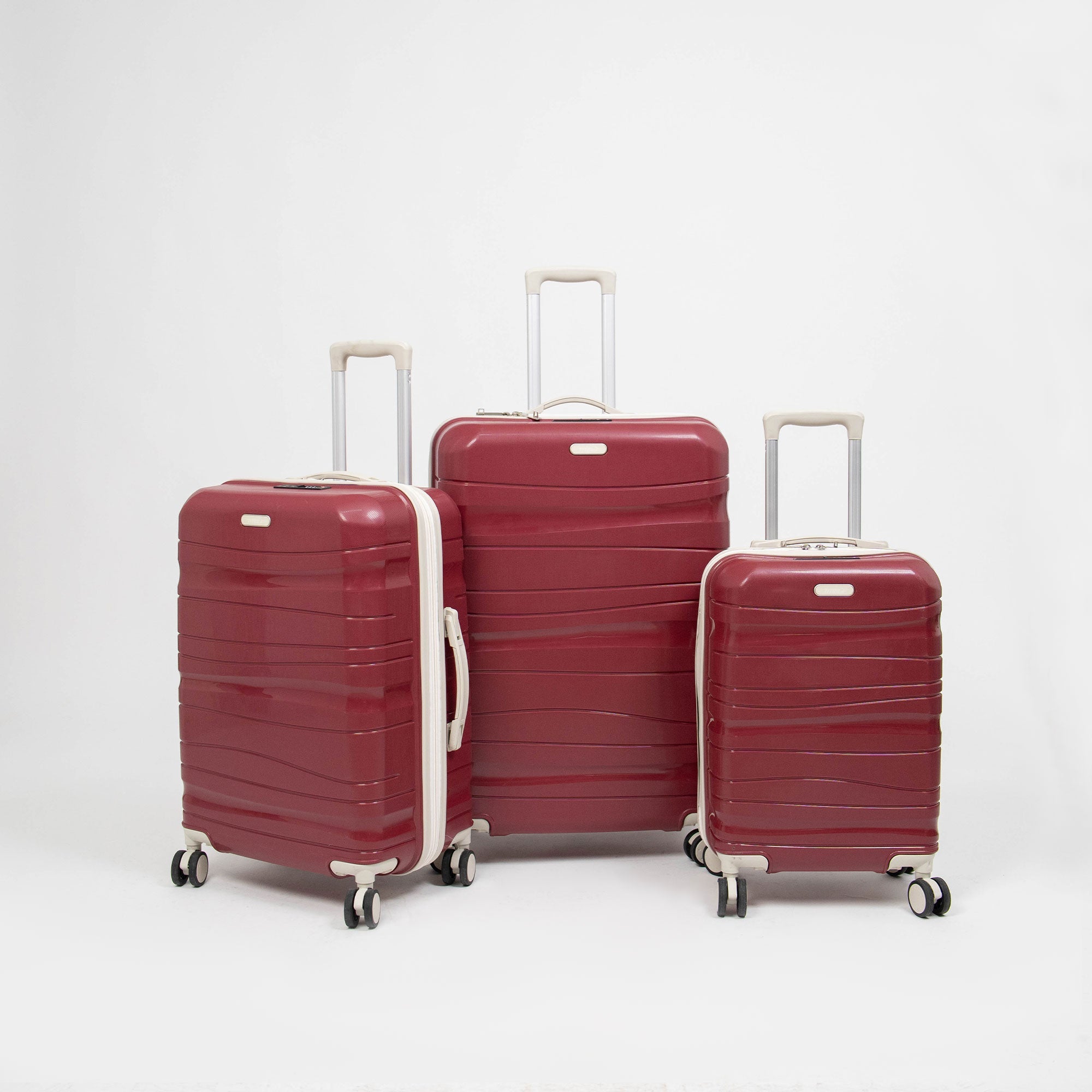 Valise Burgundy & Beige