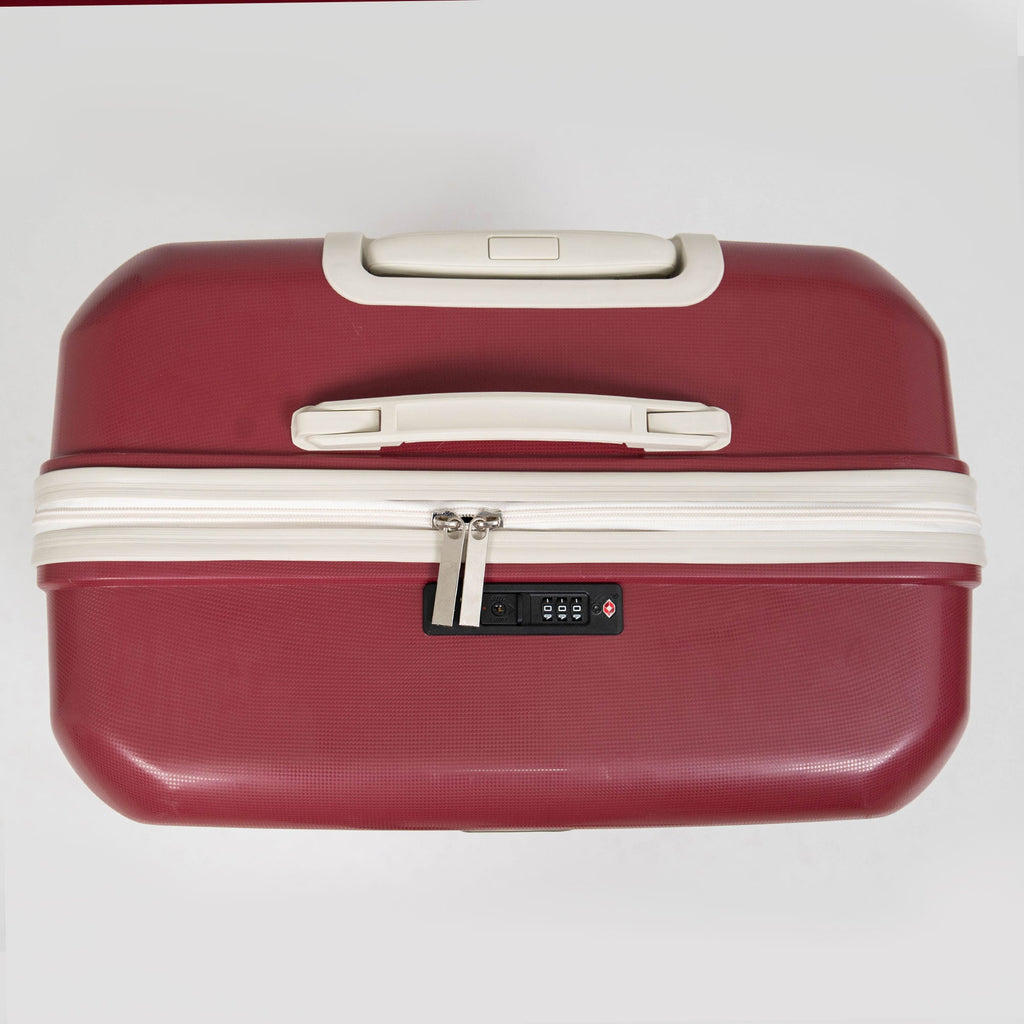 Valise Burgundy & Beige