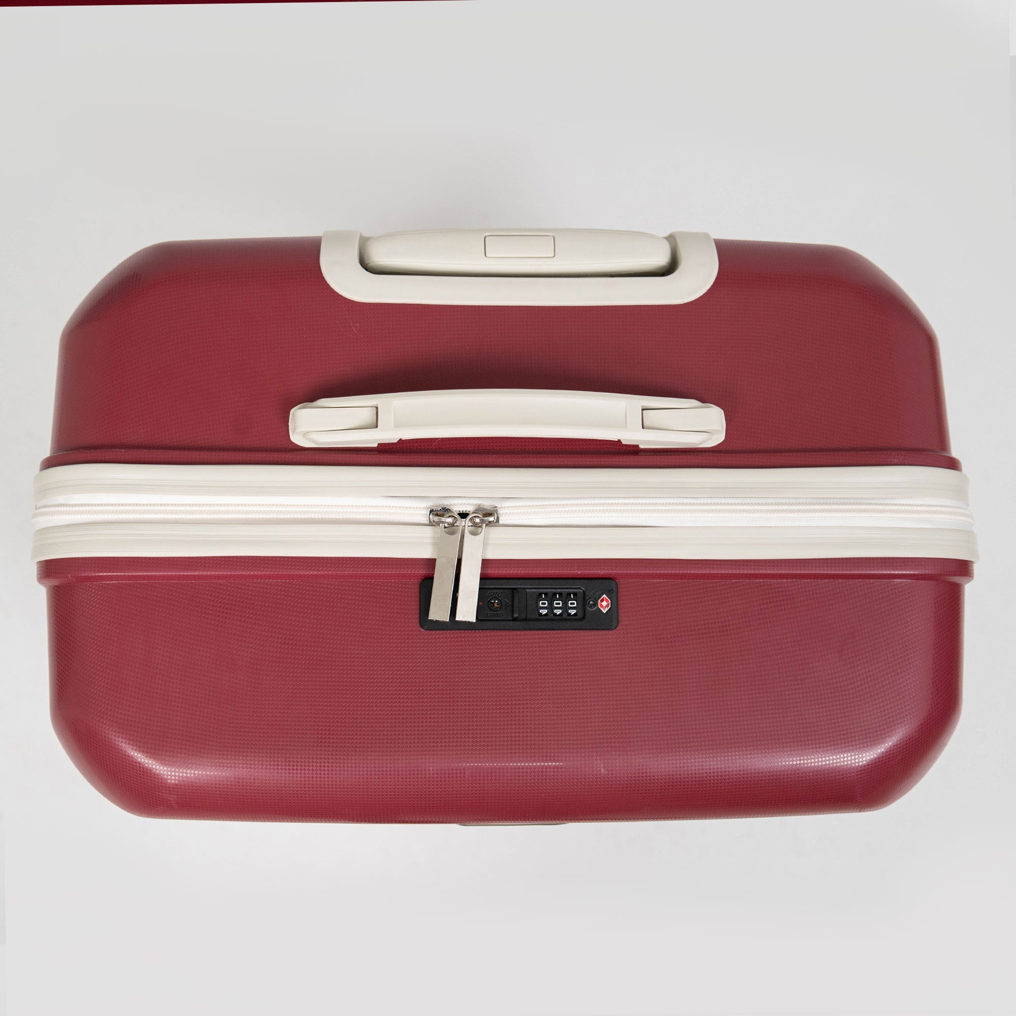 Valise Burgundy & Beige