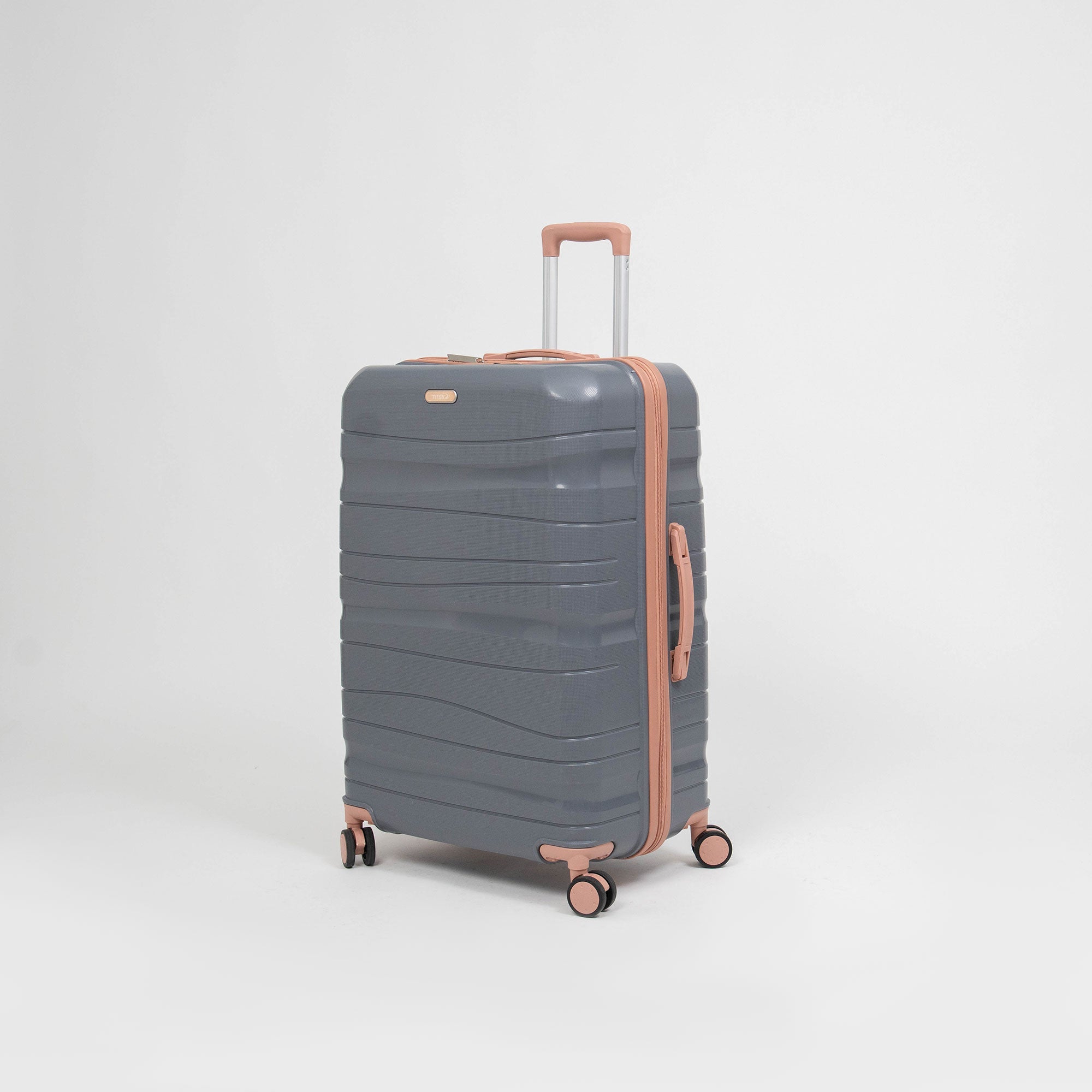 Valise Titou Brilliant - Gris & Saumon
