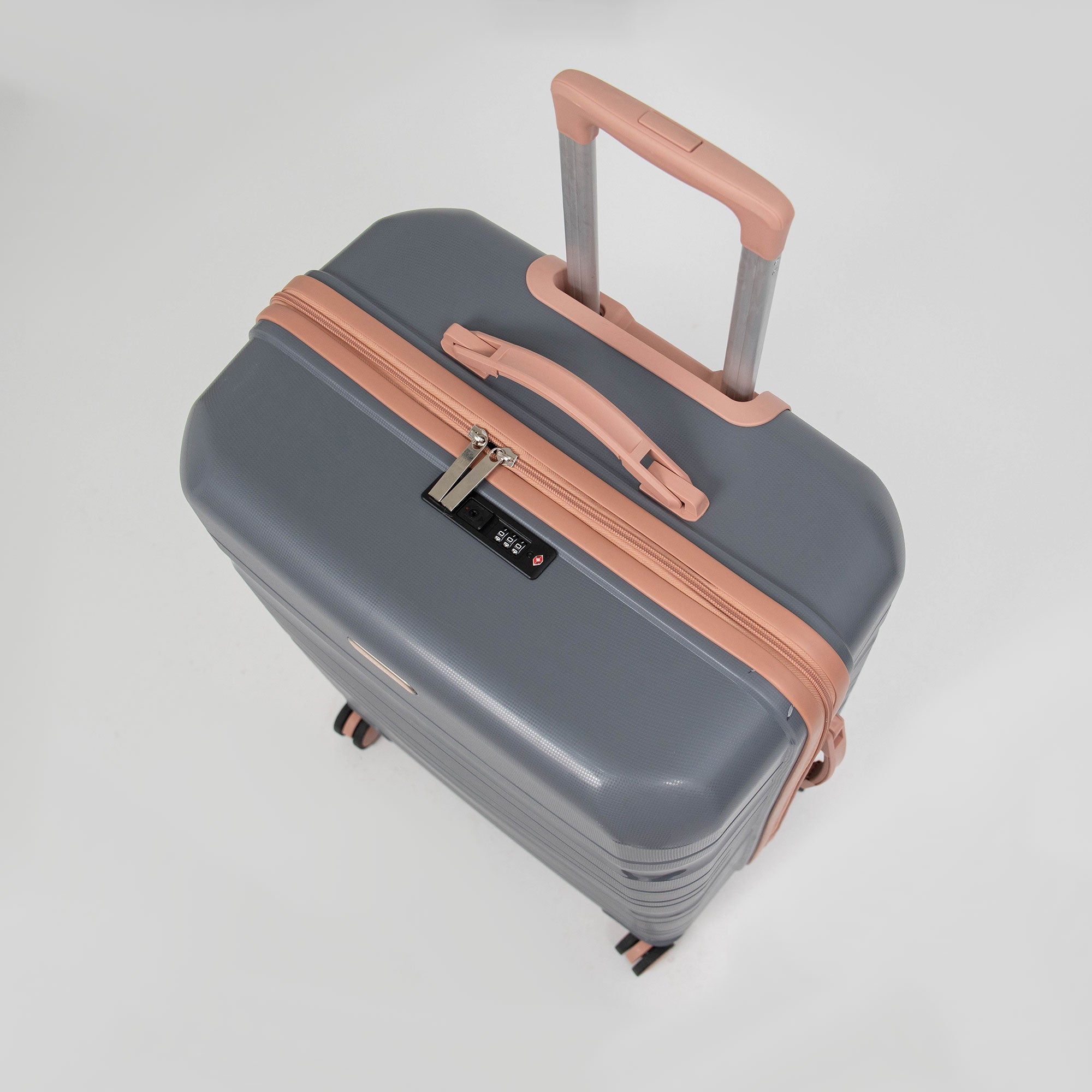 Valise Titou Brilliant - Gris & Saumon