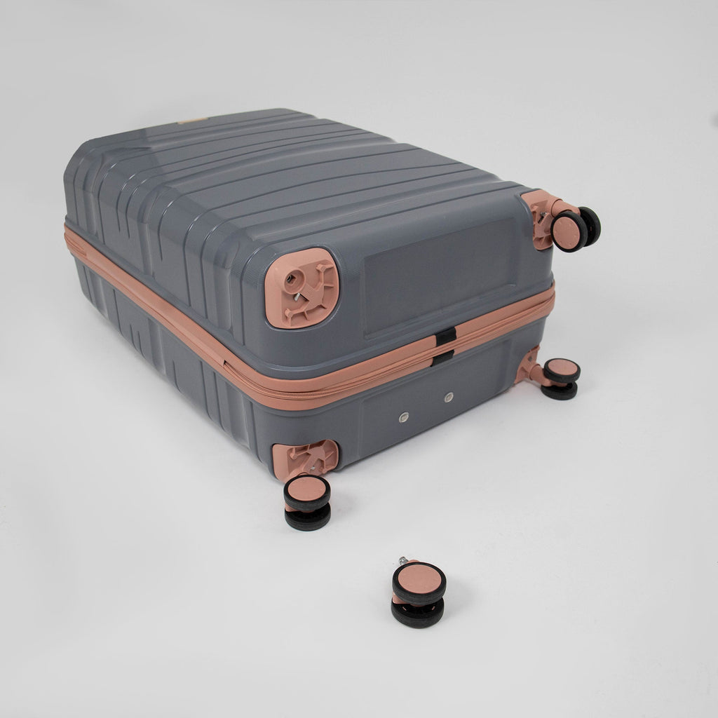 Valise Titou Brilliant - Gris & Saumon