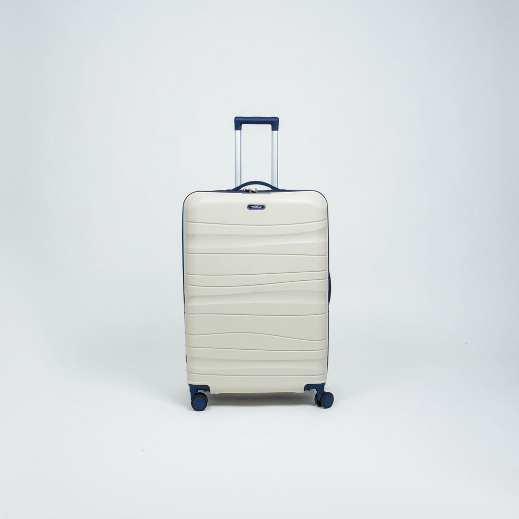 Valise Beige & BleuMarine